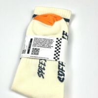 SPEED SYCLE BARB WIRE SOCK WHITE ORANGE - Image 7