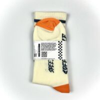 SPEED SYCLE BARB WIRE SOCK WHITE ORANGE - Image 9