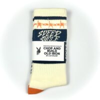 SPEED SYCLE BARB WIRE SOCK WHITE ORANGE - Image 10
