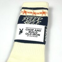 SPEED SYCLE BARB WIRE SOCK WHITE ORANGE - Image 11